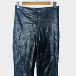 Wilfred  Black Faux Leather Straight Leg Pants Size 8 Photo 3