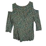 JM Collection Colorful Speckled Blouse Medium Photo 1