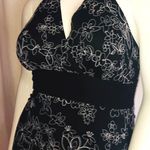 Studio 1940 Black Embroidered Halter Dress Photo 3