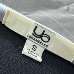 Los Angeles Apparel Asymmetrical dress in grey with cascading ruffles, perfect for elegant events. Photo 5