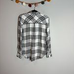 Hunter Rails  Button Down Plaid Flannel White Ash Mint Photo 6