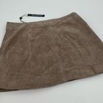 BLANK NYC NWT  Suede Leather Mini Skirt in Taupe Size 31 Photo 3