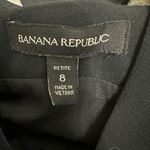 Banana Republic  Black Dress Sleeveless V-Neck Bow Back Career‎ Size 8P Photo 14