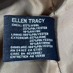 Ellen Tracy Wool/Angora Black & Caramel Brown Pea Coat Jacket Size 10 Photo 9