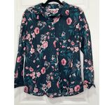 Denim & Co. Adaptive Classic Tunic Shirt with Rounded Hem Fall Teal Size M Blue Size M Photo 1