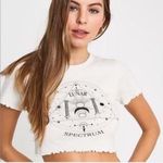Urban Outfitters  White Graphic Crop Top Photo 0