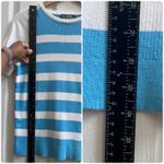 Vintage Lauren Ralph Lauren Active Knit Short Sleeve Sweater Top Medium Blue Photo 7