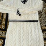 Sincerely Jules knitted set black/cream sweater and skirt size XL Photo 0