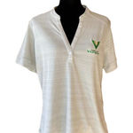 Vansport Womens Polo Shirt Large XFL Football Tampa Bay Vipers Gray NEW Photo 0