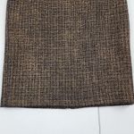 Talbots  Pencil Skirt Metallic Wool Blend Gold Black Woven Tweed Size 8 Photo 9
