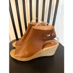 Bettye Muller Bettye Mueller Download tan leather espadrille wedges size 40/9 Photo 6