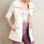Anthropologie Saturday Sunday Quinn Textured Ivory Zip Sweater Jacket Small Photo 0