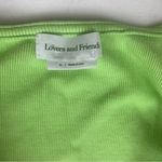 Lovers + Friends  women's XL Green V-neck mini dress Sundress twist front open Photo 2