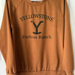 Yellowstone Series Sweatshirt Large Crewneck Women's TV Orange L Photo 0