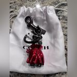 Coach Halloween Devil Bear Bag Charm in Gunmetal CW483 – NWT Authentic Photo 3