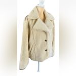 Free People Sz S Joplin Cozy Warm Teddy Ivory Winter Faux Sherpa Jacket Rtl $198 Photo 8