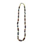 Vintage Italian Murano Moretti Millefiori Art Glass Beaded Necklace 30” *READ Yellow Photo 2