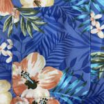 Edwards Women’s Hibiscus Button Down Shirt Size XS Blue Photo 3