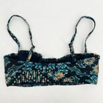 Ulla Johnson Womens Zahara Azure Blue Floral Print Underwire Bikini Swim Top XS Photo 7