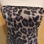 Charlotte Russe  Strapless Sequin Leopard Print Tube Top Medium Y2K Party Photo 2