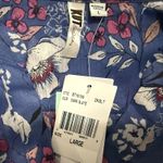 Kut From The Kloth  NWT Sinclaire Floral Print Sheer Button Down Blouse Large Photo 5