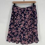 Draper James RSVP Wrap Skirt Womens Medium Blue Pink Floral Lined Ruffle Hem Photo 4