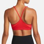 Nike Women's Dri-FIT Indy Light-Support Padded V-Neck Sports Bra -University Red Photo 3