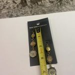 New York And Company $12.95 MSRP NWT Earrings Pierced Gold Tone Long Dangle Photo 5