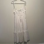 Majorelle  White Adam Midi Dress In White Lurex Size Small Photo 3
