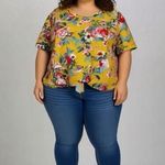 Simply Irresistible Women's Plus Bright Yellow Floral V Photo 0