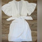 Urban Daizy Linen Blend cutout coverup dress😎🤍 NWT size Large  Photo 4