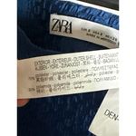 ZARA Mini Skirt Textured Blue Party Cocktail Clubbing S Photo 3