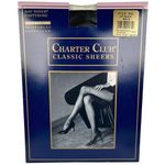 Charter Club  Day Sheer Pantyhose Control Top Jet Black Size B Photo 0