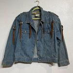 Trash Denim Vintage Western Jean Jacket Sz XL Blue Photo 0