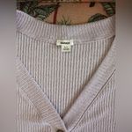 Garage Oversized Ribbed Lavendar Soft Sweater Womens Button Up Cardigan Photo 1