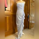 Nwt, Lavishly Paris Women’s Beautiful Baby Blue Ruffle Trim Cami Dress Size M Photo 13