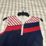 Lady Hagen Golf Tank Navy Red and White 1/4 Zip Photo 1