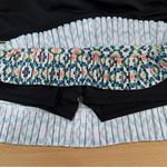 Lucky in Love Square Are You Diamond Grid Pleated Skirt Women Black Large 12 Photo 4