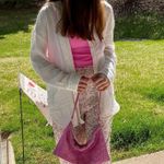 Blue Blush Floral Wide Leg Bottoms Photo 4