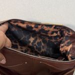 B. Makowsky Brown and Yellow Patchwork Shoulder Bag Photo 7