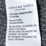 American Eagle Gray and Gold Outfitters Crewneck Sweater Photo 3