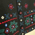 Talbots Vintage Wool Blend Button Up Embroidered Holiday Vest Small Petite Photo 5