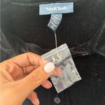 Modcloth 🖤  Bee Buzzworthy Black Velvet Button Up Shirt size small 1995 nwt Photo 4