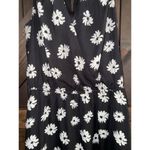 Maurice's  Women's Dress Black White Floral Tank Top Waist Wrap Small S Photo 1