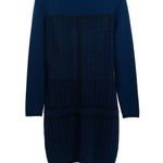 Reiss NEW Elsie Textured Knitted Midi Dress Sweater Long Sleeve Large Photo 4