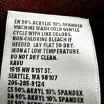 KAVU  Sweetie Pullover Sweater Cowl Neck Hip Length Semi Fitted Cozy Red Large Photo 3