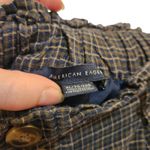 American Eagle  Plaid Button Fly A-Line Mini Skirt Casual Retro Y2K Navy Size XL Photo 5