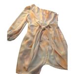 Tie dye One shoulder Dress Pink Peach M Size M Photo 4