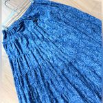Ralph Lauren Lauren Blue Boho Cottagecore Midi Skirt sz Large cotton Photo 4