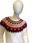 Tommy Hilfiger Fair Isle Argyle Logo Crewneck Sweater Medium Photo 4